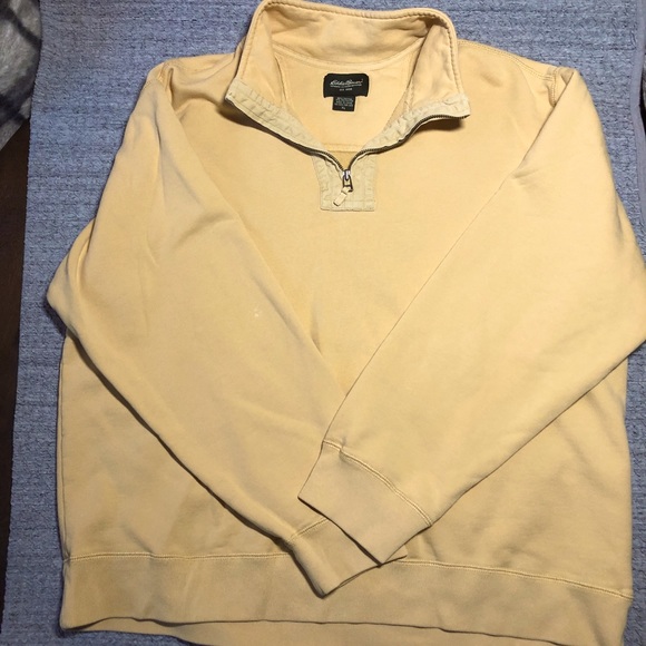 Eddie Bauer Other - Eddie Bauer yellow quarter zip sweatshirt XL